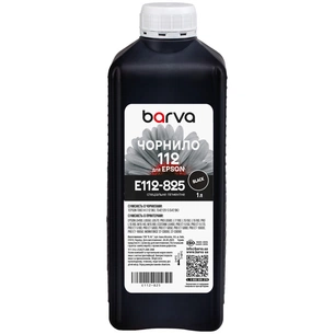 Чорнило Barva Epson E112 BK 1 л, Pigm.Black (E112-825) зображення 1