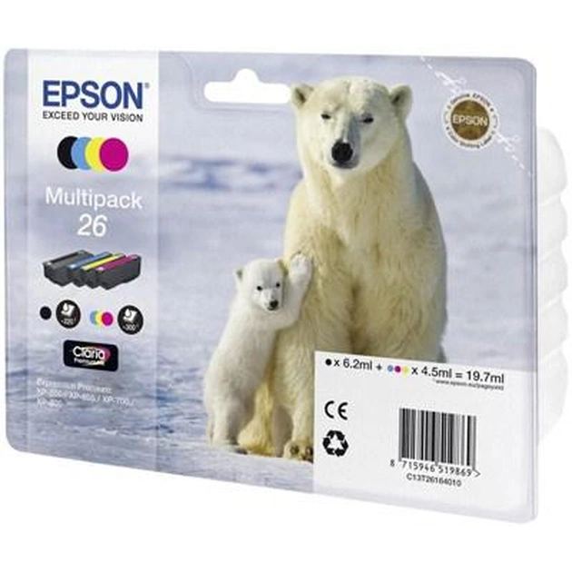 Картридж Epson 26 XP600/605/700 Bundle (C/M/Y/B) (C13T26164010) - изображение 1