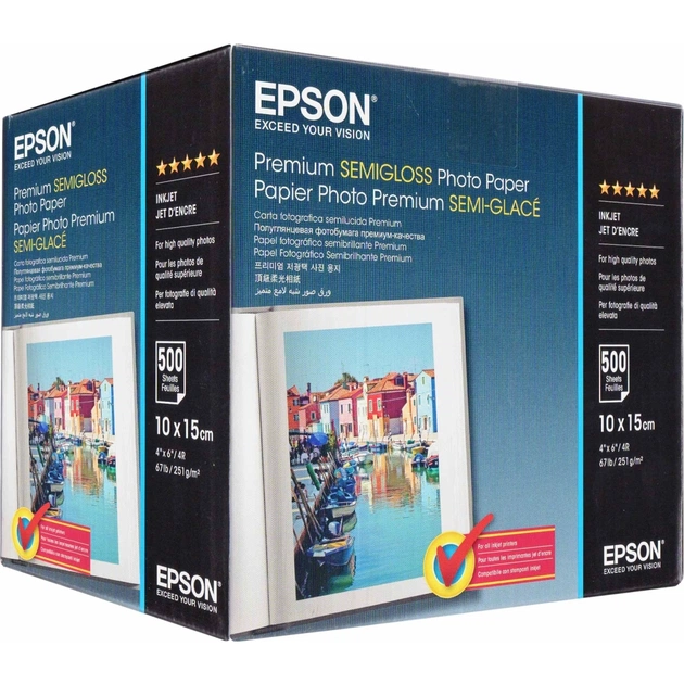 Фотопапір Epson 10х15 Premium Semigloss Photo (C13S042200) - изображение 1