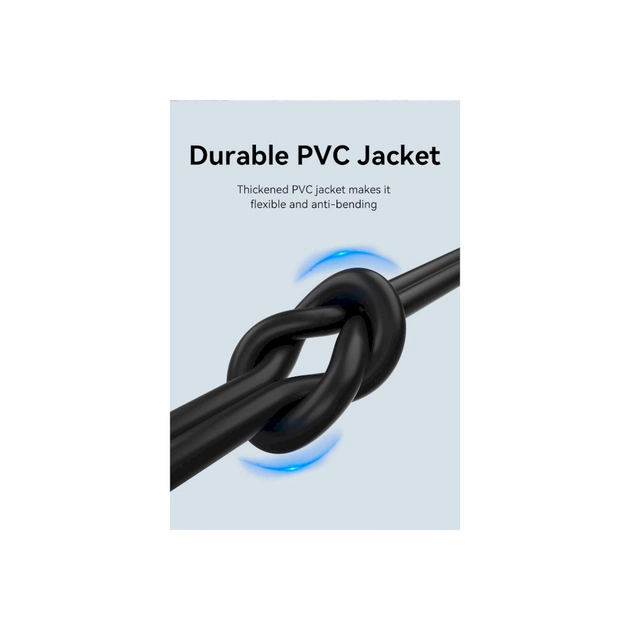 Дата кабель USB 2.0 AM to USB-C 3.0m 3.0A (18W) PVC black Vention (CTHBI) - picture 9