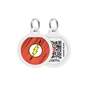 Адресник для тварин WAUDOG Smart ID з QR паспортом "Флеш лого" коло Д 25 мм (225-1083) - зменшене зображення 1