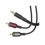 Кабель мультимедійний 3.5mm M to 2xRCA 1.5m Black BOROFONE (6974443382204) - preview 1