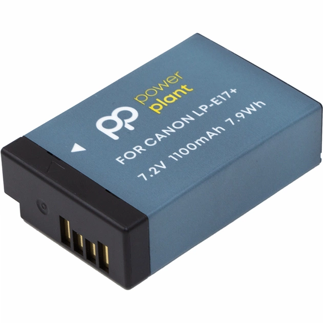 Акумулятор до фото/відео PowerPlant Canon LP-E17+ (chip) 1100 mAh (CB970476) - изображение 1
