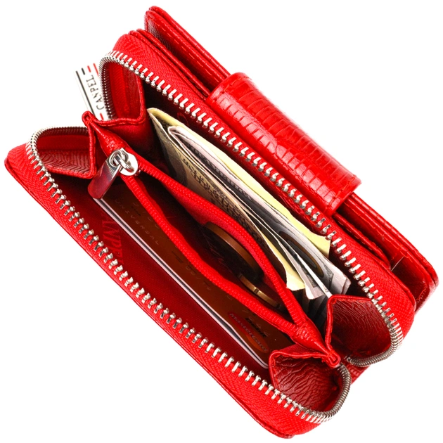 Портмоне Canpellini Из натуральной кожи Красное (21731) - изображение 9