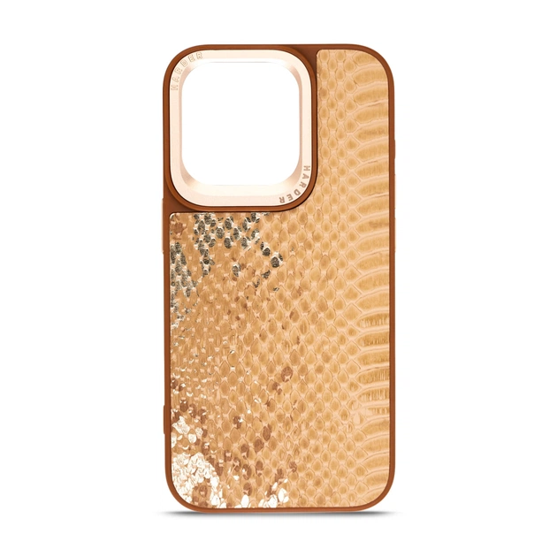 Чехол для мобильного телефона Harder Snake Pattern Apple iPhone 15 Pro Beige (ARM76794) - изображение 1
