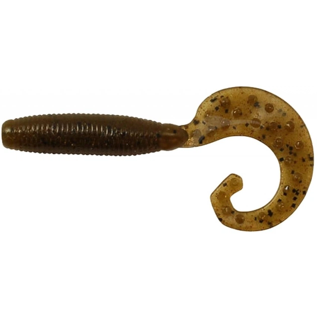 Силікон рибальський Reins FAT G-TAIL GRUB 4" 002 Green Pumpkin 10 шт (1552.06.19) - зображення 1