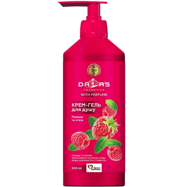 Гель для душу Dalas Cosmetics Малина та м'ята 500 г (4823128000235) - зображення 1