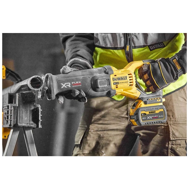 Шабельна пила DeWALT 18В XR Li-lon 6 Аг, 0 - 3000 хід/хв, кейс TSTAK (DCS386T1) - зображення 6