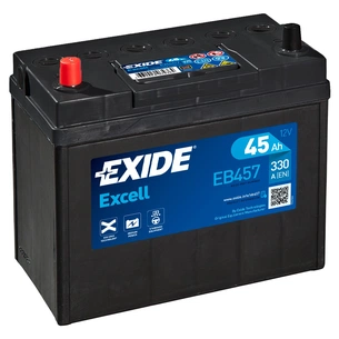 Акумулятор автомобільний EXIDE EXCELL 45Ah ASIA (+/-) ТК (330EN) (EB457) зображення 1