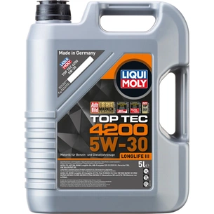 Моторна олива Liqui Moly Top Tec 4200 SAE 5W-30 5л. (8973) зображення 1