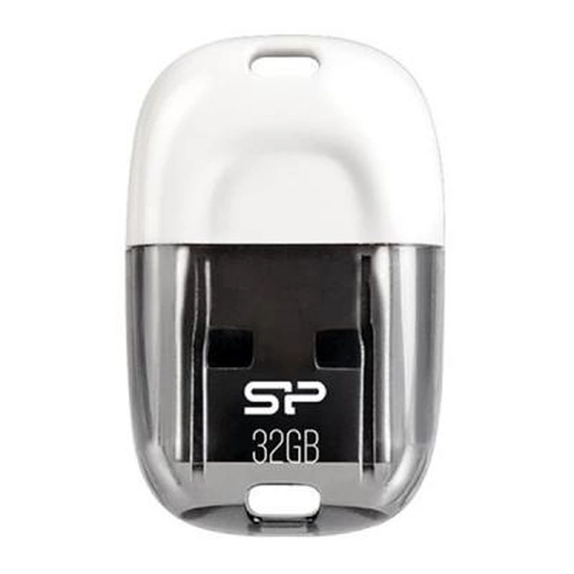 USB флеш накопичувач Silicon Power 32GB Touch T09 White USB 2.0 (SP032GBUF2T09V1W) - изображение 1