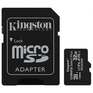 Карта пам'яті Kingston 32GB micSDHC class 10 Canvas Select Plus 100R A1 (SDCS2/32GB) зображення 1