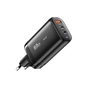 Зарядний пристрій Essager 2xUSB-C + 1xUSB 65W GaN black (ECT2CA-MYB01) - уменьшенное изображение 1