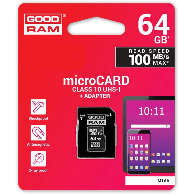 Карта пам'яті Goodram 64GB microSDXC Class 10 (M1AA-0640R12) - зображення 5