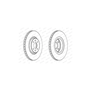 Гальмівний диск FERODO DDF1513 зображення 1