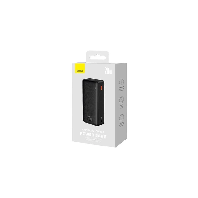 Батарея універсальна Baseus Airpow 30000mAh 20W PD/3.0, QC/3.0, black (PPQD090101) - picture 10