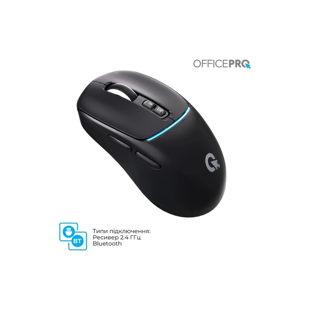 Мышка OfficePro M468B Wireless/Bluetooth Black (M468B) - изображение 11