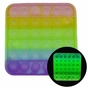 Антистрес Sibelly антистрес Pop It Square Glow in Dark (SB-PPIT-SQL-GD) - зменшене зображення 2