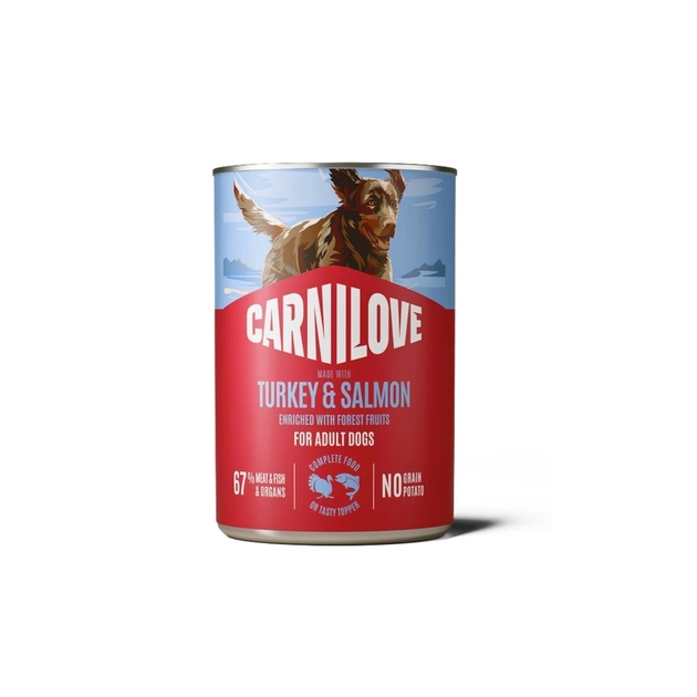 Консервы для собак Carnilove Salmon & Turkey 400 г (8595602582839) - изображение 1