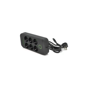 Мережевий фільтр живлення Voltronic F06U, 6 роз EU, 4USB Black (F06U-Black) зображення 1