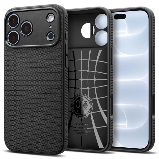 Чохол до мобільного телефона Spigen Liquid Air iPhone 18 Pro/17 Pro Matte Black (ACS12149) - зображення 1