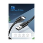 Дата кабель USB 2.0 AM to USB-C 0.5m 3.0A (18W) Nickel Plating US287 Black Ugreen (60115) - preview 5