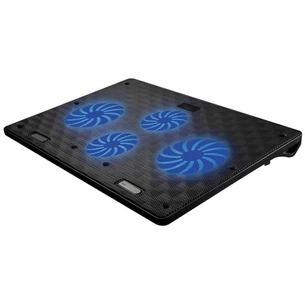 Підставка до ноутбука Omega Laptop Cooling Pad 4 Fans Black [45424] (OMNCP4FB) зображення 1