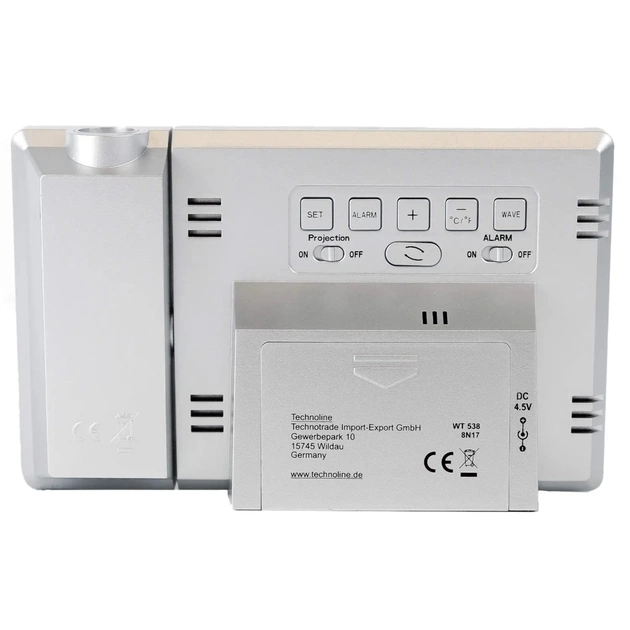 Настільний годинник Technoline WT538 проекційний Silver/Anthracite (DAS301198) - picture 3