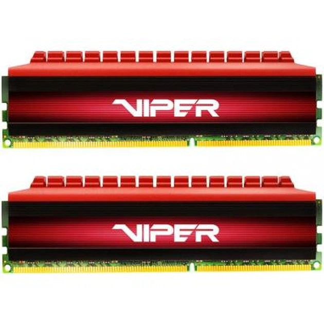 Модуль пам'яті для комп'ютера DDR4 8GB (2x4GB) 3200 MHz Viper 4 Red Patriot (PV48G320C6K) - изображение 1