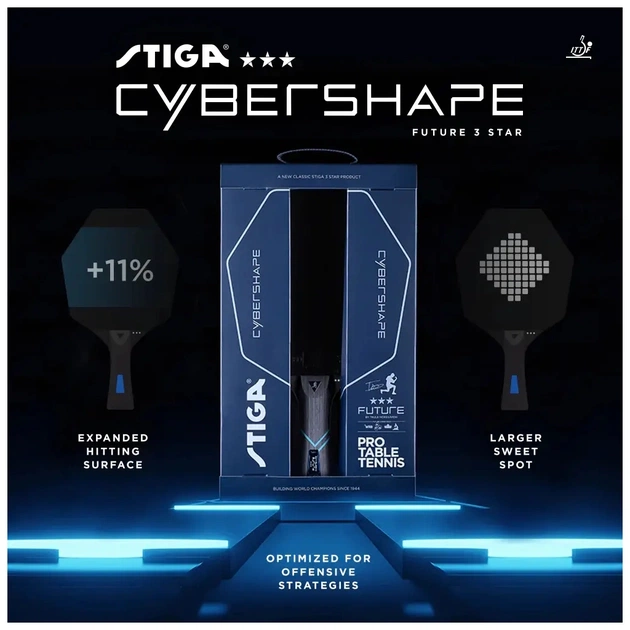 Ракетка для настільного тенісу Stiga Cybershape Future 3 Star FL (1213-0304-35) (931284) - picture 8