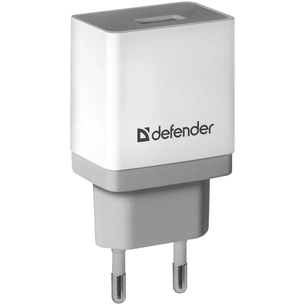 Зарядний пристрій Defender UPA-21 white, 1xUSB, 5V / 2.1A (83571) зображення 1