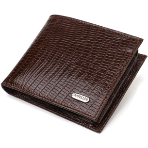 Портмоне Canpellini З натуральної шкіри Коричневе (21785) зображення 1