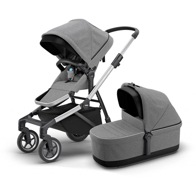 Коляска Thule 2 в 1 Sleek с люлькою Black on Black (TH 11000006) - изображение 1