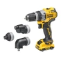 Шуруповерт DeWALT XR Li-Ion 12V, 2x3Ah, зі змінними насадками, 57.5 Нм, 0-425/0-1500 об/хв, 0.7, TSTAK (DCD703L2T) - зменшене зображення 4