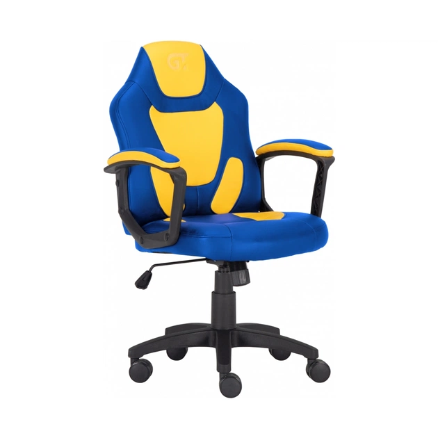 Крісло ігрове GT Racer X-1414 Blue/Yellow - зображення 1