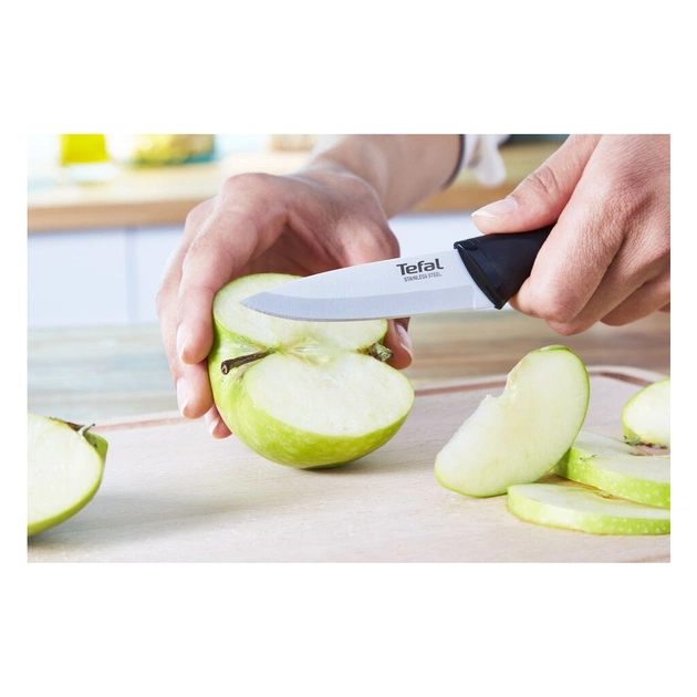 Набір ножів Tefal Essential 3шт, нержавіюча сталь, пластик, чорний (K2219455) - picture 5
