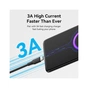 Дата кабель USB 2.0 AM to USB-C 1.0m 3A black Vention (CTHBF) - уменьшенное изображение 3