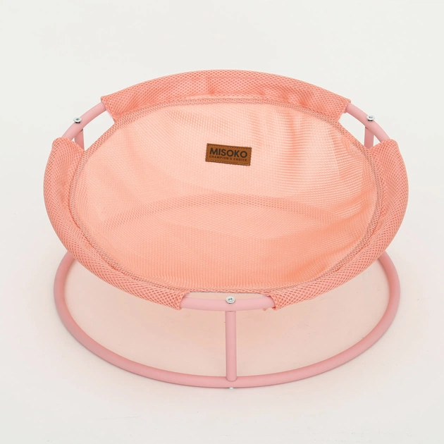 Лежак для животных MISOKO&CO Pet bed round 45x45x22 см pink (HOOP31834) - изображение 1