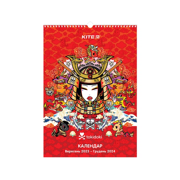 Календар Kite планер настінний tokidoki на 2023-2024 рік (TK23-440-2) - изображение 1