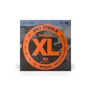 Струни для гітари D'Addario XL ProSteels Regular Light (10-46) (EPS510) зображення 1