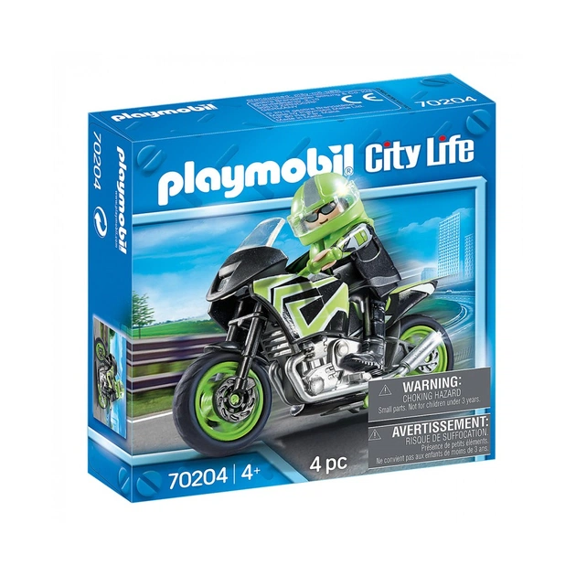 Конструктор Playmobil Мотоцикл з мотоциклістом (6336568) - зображення 1