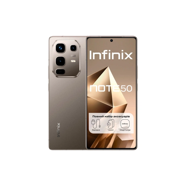 Мобільний телефон Infinix Note 50 8/256Gb Titanium Grey (4894947066382) - зображення 1