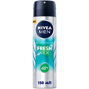Антиперспирант Nivea Men Fresh Kick спрей 150 мл (4005900842763) изображение 1