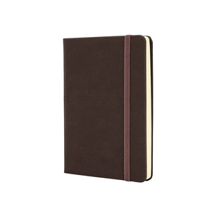 Книга записна Optima А6 SQUARE, тверда обкладинка, гумка, кремовий блок лінія, коричневий (O20386-07) зображення 1