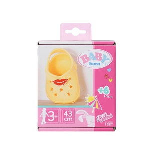 Аксесуар до ляльки Zapf Взуття для ляльки Baby Born - Сандалії із значками (жовті) (831809-3) зображення 1