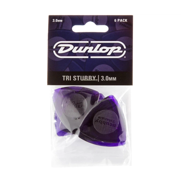 Медіатор Jim Dunlop Tri Stubby Pick 3.00mm 6 шт. (473P3.0) - picture 3