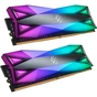 Модуль пам'яті для комп'ютера DDR4 16GB (2x8GB) 3600 MHz Spectrix D60G RGB Tungsten Gray ADATA (AX4U36008G18I-DT60) - зменшене зображення 2