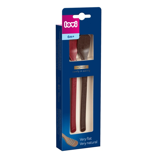 Набір дитячого посуду Lovi Tamarillo Перша ложечка для годування 2 шт (35/582_red) - picture 4