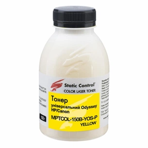 Тонер Static Control HP/Canon 150г yellow фасування (MPTCOL-150B-YOS-P) зображення 1