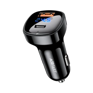 Зарядний пристрій Acefast 2xUSB 66W (USB-C + USB-A) B4 with digital display (6974316280392) зображення 1
